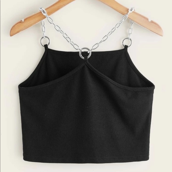 SHEIN O-RING CHAIN STRINGS TOP - Picture 2 of 3